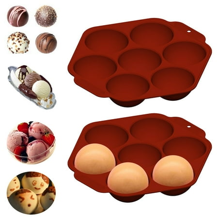 

Back to School! mtvxesu Silicone Molds for Food Large Semicircle Cake Muffin Chocolate Baking Mould Pan Molde De Gelatina Food Mold Clearance