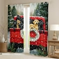 thumbnail image 2 of Manfei Puppy Dogs Black Out Curtains,Merry Xmas Curtains Pack of 2 (42x63 Each),Red Green Bedroom Curtains For Girl Boy,Ultra Soft Home Decor, 2 of 6