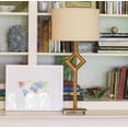 thumbnail image 3 of HomeRoots 470210 14 in. Throwback Oval Linen Lampshade Dark Wheat, 3 of 7