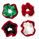 thumbnail image 1 of 4pcs Christmas Hair Scrunchies Assorted Colors Elastic Hair Ties for Holiday Party Costume Dress Up, 1 of 3