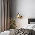 thumbnail image 3 of LNC Directional Wall Sconce,Modern Metal Wall Light,White Gold Finish for Bedroom Living Room, 3 of 13