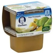 Gerber 2nd Foods All Natural Pear & Pineapple Jar, 3.5 Oz., 2 Count