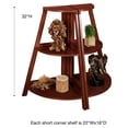 thumbnail image 3 of Kimber Short Corner Shelf Pair Classic Cherry 3 Shelf Classic Cherry 3 Shelf, 3 of 5