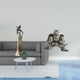 thumbnail image 2 of Figura decorativa de búho tribal , escultura moderna de animal, adorno ligero para sala de estar, oficina o mueble., 2 of 8