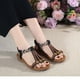 thumbnail image 5 of Amzcrzy Zapatos de mujer,Zapatos de mujer,Zapatillas de mujer, Sandalias de verano para mujer con cuentas de diamantes de imitación, sandalias bohemias para mujer, sandalias de playa de ocio, chancla, 5 of 9