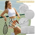thumbnail image 5 of SEANATIVE Women Athletic Skort with Built-in Shorts Pockets Pleated Tennis Skirts Lightweight Stretchy Breathable Golf Pickleball Workout Active Skort, XL, Tie-dye Brown Beige, 5 of 7