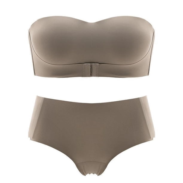 Sujetador push-up sin tirantes para mujer, de pecho pequeño, con parte superior de tubo envolvente, invisible, antideslizante, antibrillo, hermoso sujetador sin marcas en la espalda