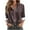 Brown, variant on Peione Womens Button Down Shirts Long Sleeve Dress Shirts Casual V Neck Collared Tops Work Office Blouse