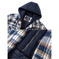 thumbnail image 3 of Fangasis Mens Outwear Hooded Jackets Long Sleeve Shirt Jacket Men Casual Coat Warm Travel Orange XL, 3 of 7