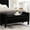 Black, variant on Upholstered Bench with Internal Storage | Resting and Keeping Shoes Neat | Fashionable and Organized Solution