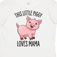 thumbnail image 4 of Inktastic This Little Piggy Loves Mama- cute Boys or Girls Toddler T-Shirt, 4 of 5