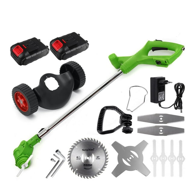 Coupe-herbe Électrique Sans Fil 2000W Tondeuse à Gazon Portable Coupe-Brosse Réglable Outil de Taille Jardinage, Facile à Utiliser