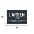 thumbnail image 5 of Personalized Planet 27x18 Little Bit of Crazy Loud and A Whole Lot of Love Doormat with Custom Family Name Printed on Gray Rectangular 1/4” Thick Non Slip Mat for Kitchen Hallway Deck or Porch, 5 of 6