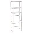 thumbnail image 1 of Storage Rack Over Toilet/Laundry/Washing Machine Bathroom 3-Tier Shelf Unit Organizer 160*68cm, 1 of 8