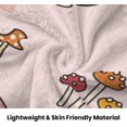 thumbnail image 6 of Cute Mushroom Blanket Soft Fuzzy Flannel Lightweight Pink Mushrooms Throw Blanket for Couch Sofa Bed Mushroom Decor Birthday Gifts Blankets for Adult Baby Kids Pet Blanket All Season 60"x50", 6 of 6