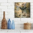 thumbnail image 3 of Ducks Swimming in Lake at Sunrise Wall Clock Battery Operated Silent Non-Ticking Bedroom Office Kitchen Home School Decor 7.8"(Black), 3 of 10