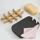 thumbnail image 3 of Juego de 2 jaboneras de bambú para jabón en barra, jabonera para baño, bandeja para ducha o bañera, soporte para jaboneras de bambú para ducha o lavabo (negro)., 3 of 5