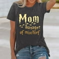 thumbnail image 2 of WILLBEST T-Shirts Femmes Mode Imprimé Haut Ample Col Rond T-Shirt 2467, 2 of 4
