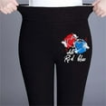 thumbnail image 7 of Jsaierl Women's Fleece Lined Leggings High Waist Warm Thick Tights Butt Lifting Sherpa Pants Slim Athletic Workout Legging, 7 of 7