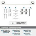 thumbnail image 5 of Amerock Stature Chrome 18 inch (457mm) Towel Bar, 5 of 8