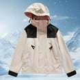 thumbnail image 2 of ZJXFGS Women'S Waterproof Ski Jacket Warm Winter Snow Coat Mountain Windbreaker Hooded Raincoat Jacket Pink M, 2 of 4
