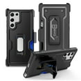 thumbnail image 4 of CoverON For Samsung Galaxy S22 Plus Holster Case, Heavy Duty Full Body Belt Clip Phone Cover Kick Stand Card Slot - Black, 4 of 8