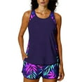 thumbnail image 3 of NSLGXD Womens Tankini Bathing Suits Modest Popular Swimming Suit Summer Lightweight Two-Piece Sets Beach Sports Tankini Swimsuits Purple XXL, 3 of 8
