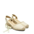 thumbnail image 4 of DREAM PAIRS Women's Wedge Sandals Platform Close Toe Espadrilles Strappy Ladies 2.5 Inch Sandals Cute Fashion Comfy Beach Vocation Dressy Summer Shoes, 4 of 7