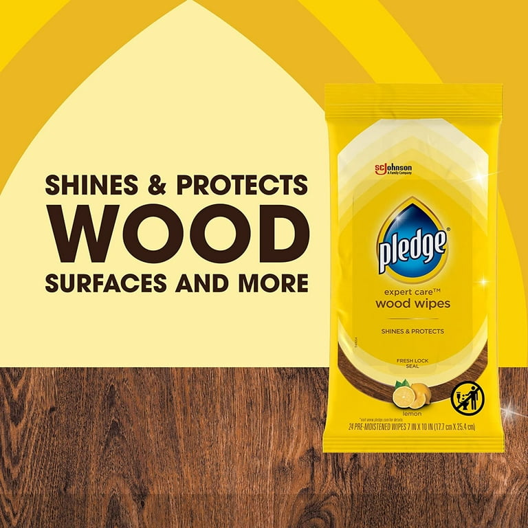 Pledge Lemon Wipes, 24 Count - Walmart Business Supplies