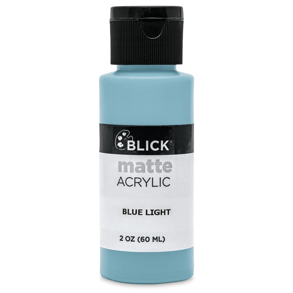 Blick Matte Acrylic - Blue Light, 2 oz bottle