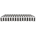 thumbnail image 5 of Awntech 24' x 10' Maui Left Motorized Patio Retractable Awning, Black/White Stripe, 5 of 6