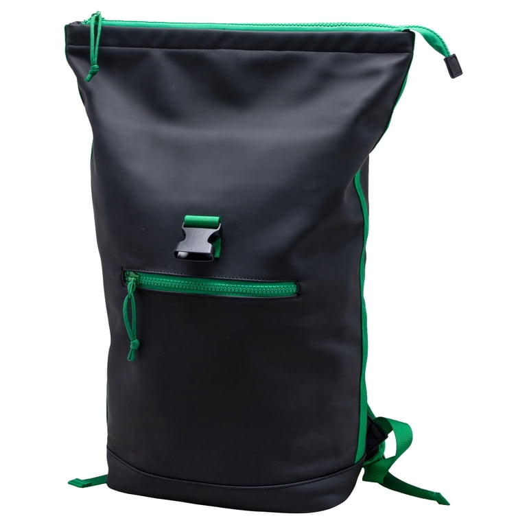 Green and Black Men\'s Backpack Modern Man Green Backpack for Laptop - Eco-friendly Vegan  main image 4