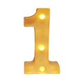 thumbnail image 2 of Led Marquee Letter Lights, Battery-Operated Warm-White Standing & Wall-Hanging Alphabet Symbol Lamp, Plastic Light-Up Letters for Home Bar teen-Shower Wedding Sign Diy Words, 1Pc Digital Light, 2 of 4