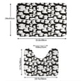 thumbnail image 3 of Yiaed Cartoon Penguin Print Bathroom Mat Set 2 Pieces Mat Anti-Skid Pad Ultra Soft and Absorbent Bathroom Bath Mat Contour Bath Rugs for Toilet Base, 3 of 6