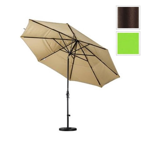11 ft. Aluminum Market Umbrella Collar Tilt DV Bronze-Pacifica-Ginkgo