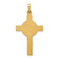 thumbnail image 3 of 14K Yellow Gold Charm Pendant Themed 33 mm 17 Inri Hollow Crucifix, 3 of 3