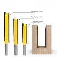 thumbnail image 2 of Lavie Extended Blade Double-Edged Slotting Cutter for Woodworking Machines - 8mm x 1/2 Inch x 76mm Straight Router Bit, Non-Imported Durable Tool for Precise Woodworking Tasks, Long-Lasting, 2 of 6