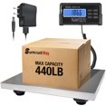 thumbnail image 1 of Large 440lbs Shipping Scale, 15"X 12" Platform Heavy Duty Stainless Steel Platform for Postal Industrial Floor Business Office Home Warehouse Package, 1 of 9