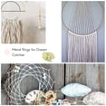 thumbnail image 3 of 8Pcs 8 Inches Dream Catcher Rings Metal Hoops Macrame Ring for Crafts and Dream Catcher Supplies, Gold, 3 of 5