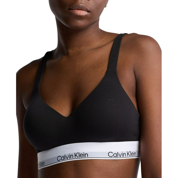 Calvin Klein Womens Modern Cotton Lift Bra QF7900 Black L