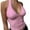 Pink, variant on Womens Tie Back Halter Crop Top Deep V Neck Sleeveless Tie Back Camisole Workout Tank Tops Solid Color Tank Tops