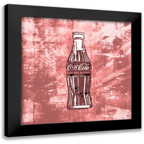 Wiley, Marta 12x12 Black Modern Framed Museum Art Print Titled - Coke silkscreen red