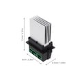 thumbnail image 2 of TEHAUX Blower Motor Resistor Control Module Metal Multi 1Pack for HVAC System Efficiency, 2 of 8