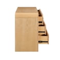 thumbnail image 5 of Belmont 9-Drawer Brown Rattan Wood Dresser, 5 of 8
