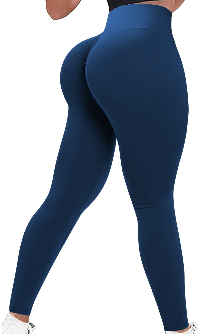 ABUSA Cotton Yoga Capri Pants Womens Tummy Control Workout Leggings Non See-Through Fabric