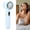 Blue, variant on Riousery Handheld Cooling Fan 5 Speed Adjustable USB Rechargeable Mini Pocket Face Fan Cold Compress for Makeup Travel Indoor Outdoor White (7.87 inches / 20 cm)