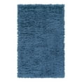 thumbnail image 3 of Infinity Collection Solid Shag Area Rug by Rugs.com ‚Äì Blue 3' 3" x 5' 3" High-Pile Plush Shag Rug Perfect for Entryways, Bedrooms, Living Rooms and More, 3 of 7