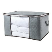 90L Large Storage Bags, 1 Pack Clothe Storage Bins Foldable Closet Organizer Storage Containers With Handles Thick Fabric For Clothing, Blanket, Comforters