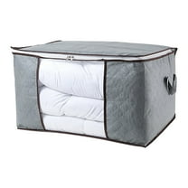 YZEGDCH Under 5 Dollars! Clothes Storage, Foldable Thick Fabric Blanket Storage Bags, Containers for Organizing Bedroom, Closet, Clothing, Comforter,Closet Organization with Handle