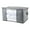 Gray, variant on 90L Storage Bags Foldable Fabric Container 28x20x12 Inch Clear View Organizer for Blankets Clothes Underbed Storage